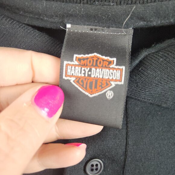 VTG Harley Davidson Polo Shirt Men's Extra Large Anvil Kentucky Bar & Shield USA - Picture 8 of 15